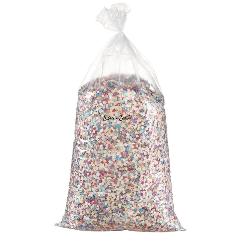 Saco de confeti multicolor 10 kg para eventos